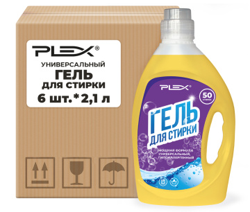 Универсальный гель для стирки PLEX 2,1 л x 6 шт