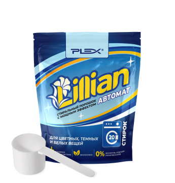 Порошок для стирки PLEX LILLIAN Автомат 1 кг дой-пак