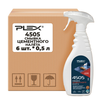 Смывка цементного налёта PLEX 4505 0,5 л x 6 шт