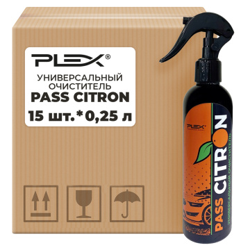 Универсальный очиститель PLEX PASS CITRON 250мл*15шт