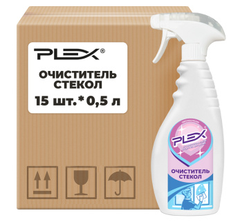 Очиститель стекол PLEX 500мл*15шт