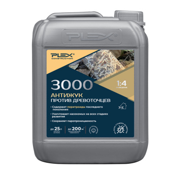 3000 Средство против древоточцев PLEX 5л