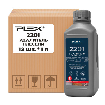 2201 Удалитель плесени с минеральных поверхностей PLEX Хлорактив 1л*12шт