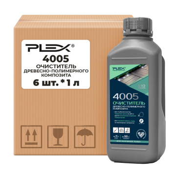 Очиститель древесно-полимерного композита PLEX 4005 1 л x 6 шт