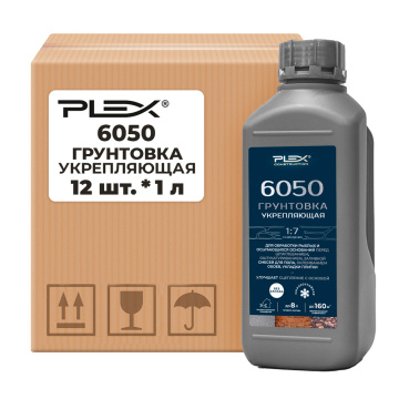 6050 Грунтовка укрепляющая PLEX 1л*12шт