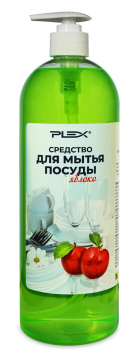 Средство для мытья посуды с ароматом Яблока для дома PLEX 1 л дозатор