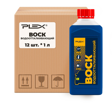 Воск водоотталкивающий PLEX GLAZE&WAX 1кг*12шт