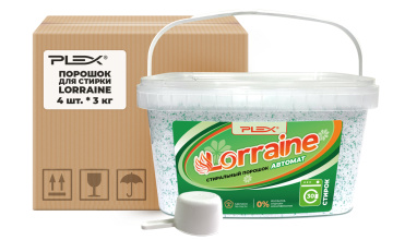 Порошок для стирки PLEX LORRAINE 3 кг x 4 шт