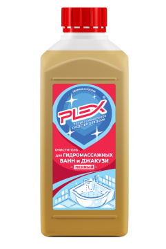 Очиститель для гидромассажных ванн и джакузи пенный PLEX 1л*12шт