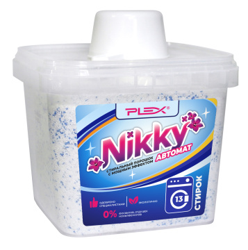 Порошок для стирки PLEX NIKKY 1кг*6шт  дой-пак