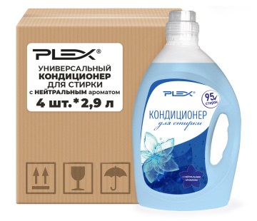 Универсальный гель для стирки с Нейтральным ароматом PLEX 2.9л*4шт