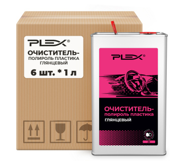 Очиститель - полироль пластика PLEX LCS 1 л x 6 шт