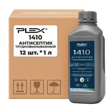 1410 Антисептик трудновымываемый PLEX 1л*12шт