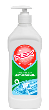 Средство для мытья посуды с ароматом Яблока PLEX 500 мл с дозатором