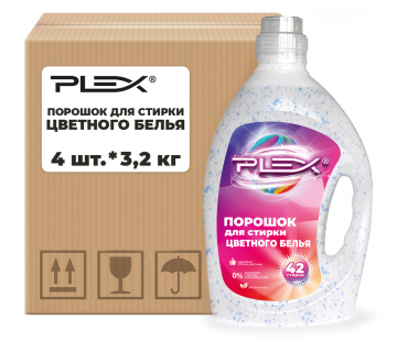 Стиральный порошок для цветного белья PLEX 3,2 кг x 4 шт