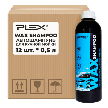 Автошампунь для ручной мойки PLEX WAX SHAMPOO 500 мл x 12 шт