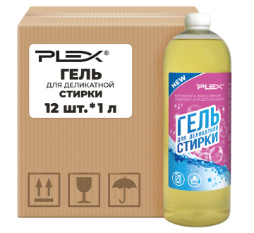 Гель для деликатной стирки PLEX 1 л x 12 шт