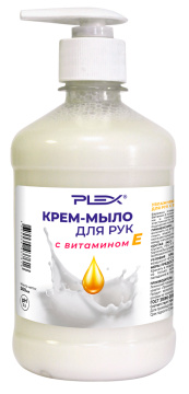 Крем-мыло для рук с витамином Е  PLEX 500мл  