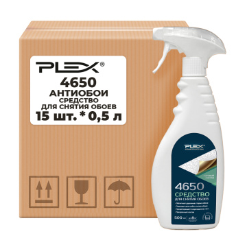 4650 Антиобои-средство для снятия обоев PLEX 0,5л*15шт